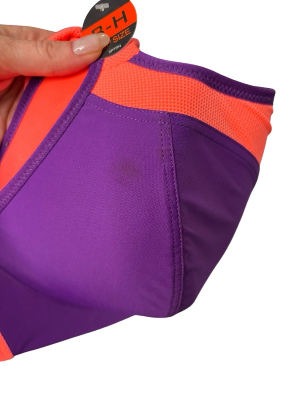 NEW Panache Sports 7341 Purple/Coral Multi Multiway Non Wired Bra Size 40DD - Picture 12 of 13